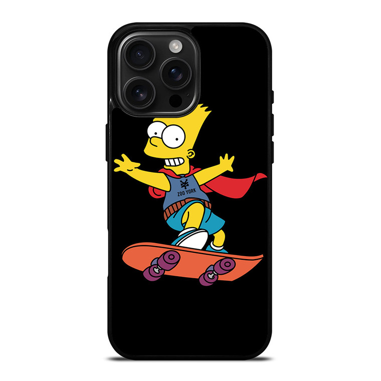 THE SIMPSONS ZOO YORK SKATEBOARD iPhone 16 Pro Max Case Cover