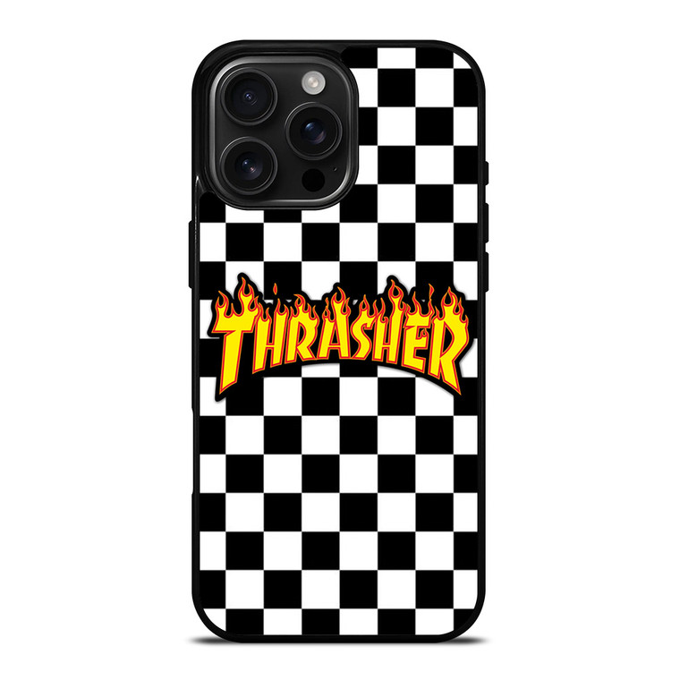 THRASHER SKATEBOARD CHECKERBOARD iPhone 16 Pro Max Case Cover