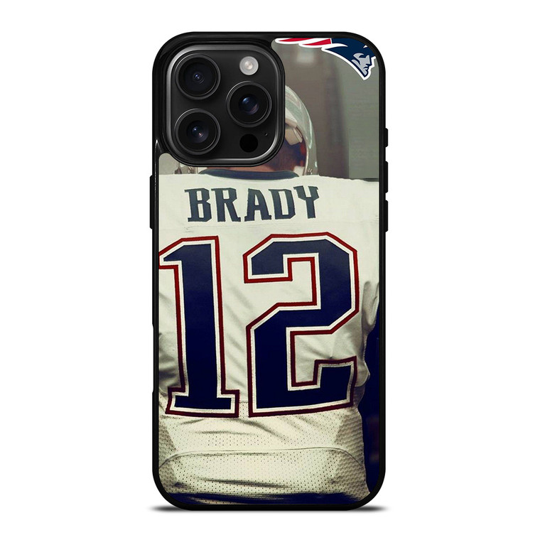 TOM BRADY JERSEY NEW ENGLAND PATRIOTS iPhone 16 Pro Max Case Cover
