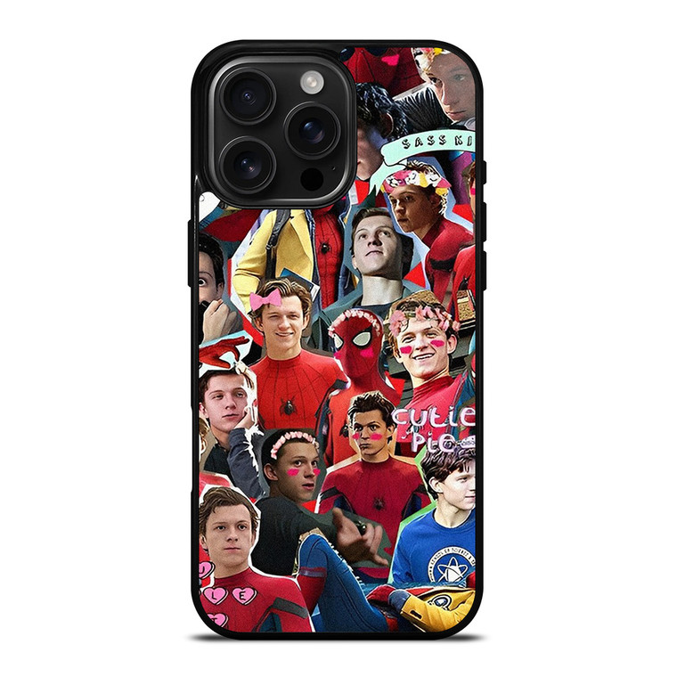 TOM HOLLAND SPIDERMAN COLLAGE iPhone 16 Pro Max Case Cover