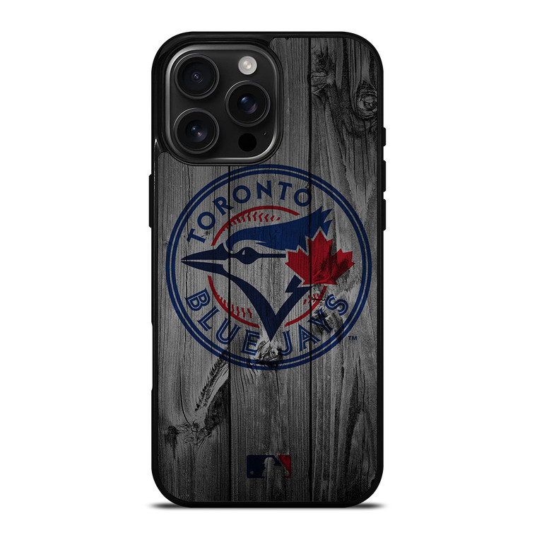 TORONTO BLUE JAYS BASEBALL MLB WOOD LOGO iPhone 16 Pro Max Case Cover
