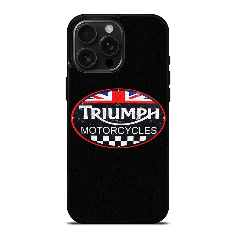TRIUMPH MOTORCYCLES BADGE iPhone 16 Pro Max Case Cover