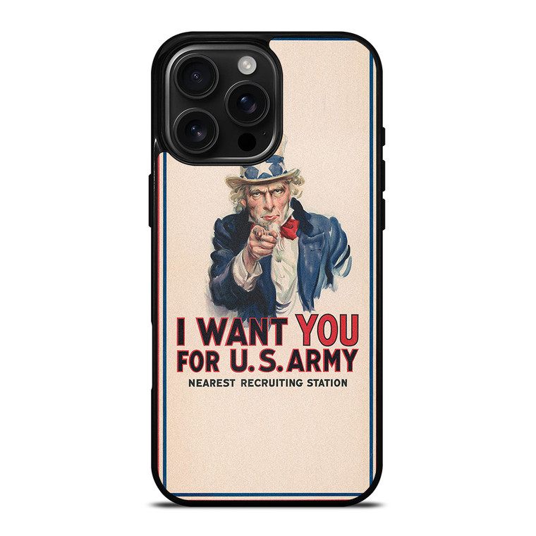 UNCLE SAM UNITED STATES ARMY iPhone 16 Pro Max Case Cover