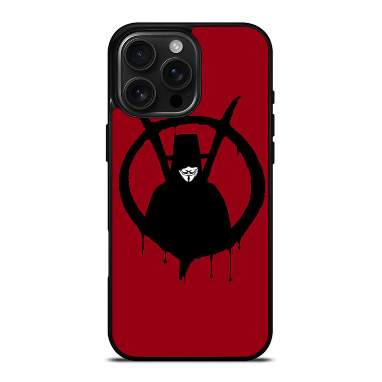 V FOR VENDETTA ICON iPhone 16 Pro Max Case Cover