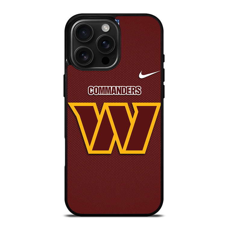 WASHINGTON COMMANDERS NFL FOOTBALL NIKE iPhone 16 Pro Max Case Cover