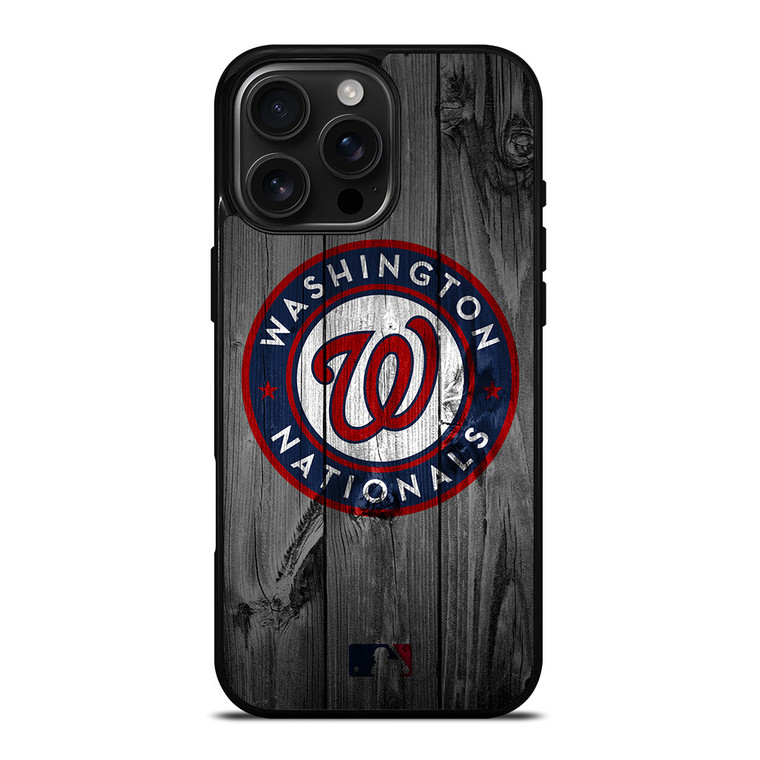 WASHINGTON NATIONALS BASEBALL MLB WOOD LOGO iPhone 16 Pro Max Case Cover