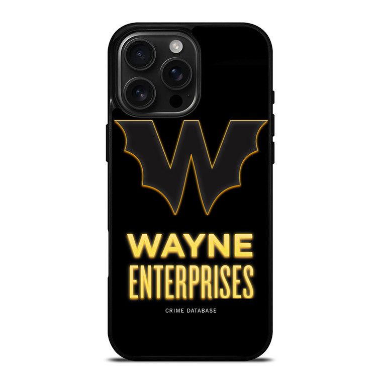 WAYNE ENTERPRISES BATMAN LOGO iPhone 16 Pro Max Case Cover