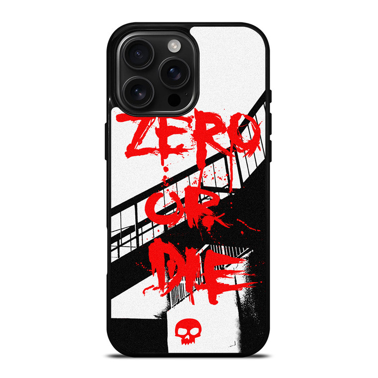 ZERO SKATEBOARDS SLOGAN iPhone 16 Pro Max Case Cover