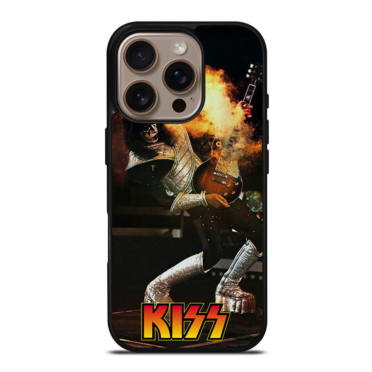 ACE FREHLEY KISS GUITAR FIRE iPhone 16 Pro Case Cover