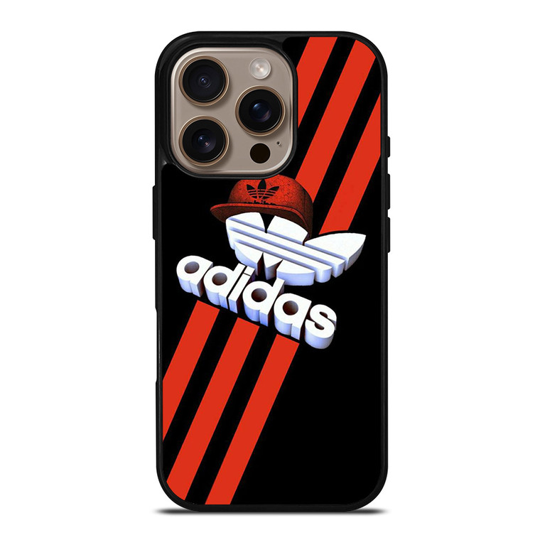 ADIDAS LOGO RED HAT iPhone 16 Pro Case Cover