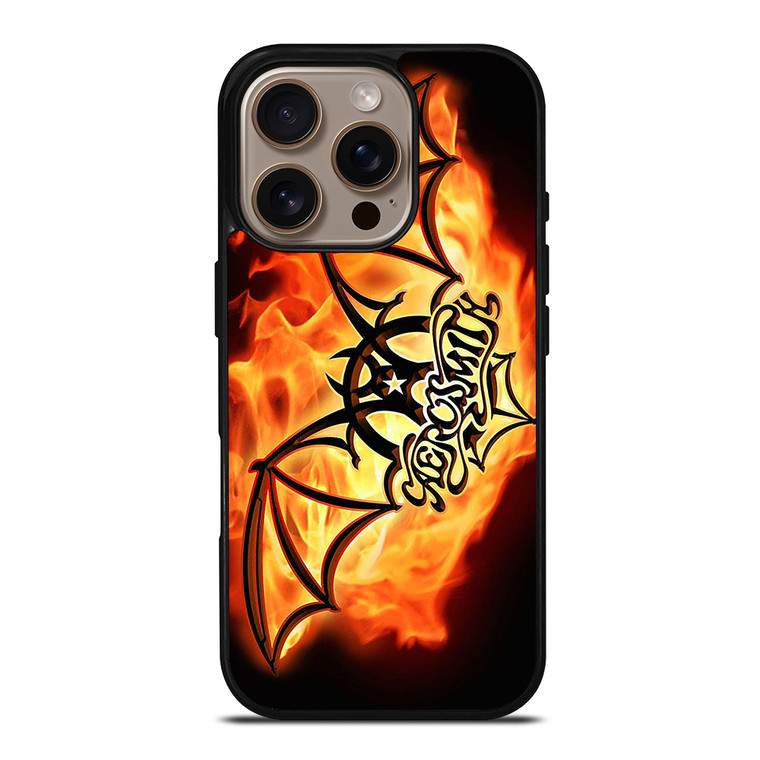 AEROSMITH ROCK BAND FIRE iPhone 16 Pro Case Cover