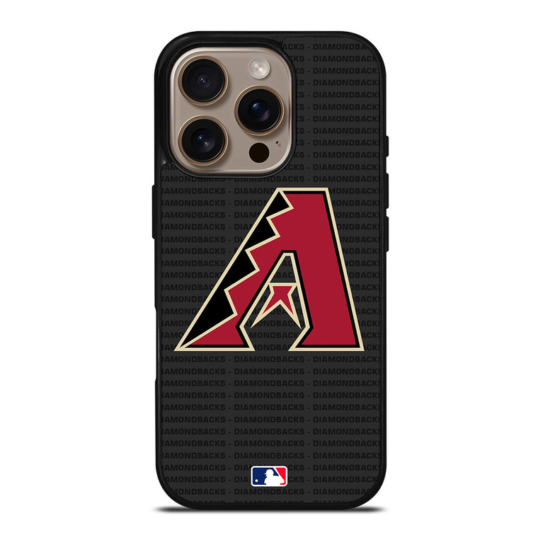 ARIZONA DIAMONDBACKS BASEBALL BLACK iPhone 16 Pro Case Cover