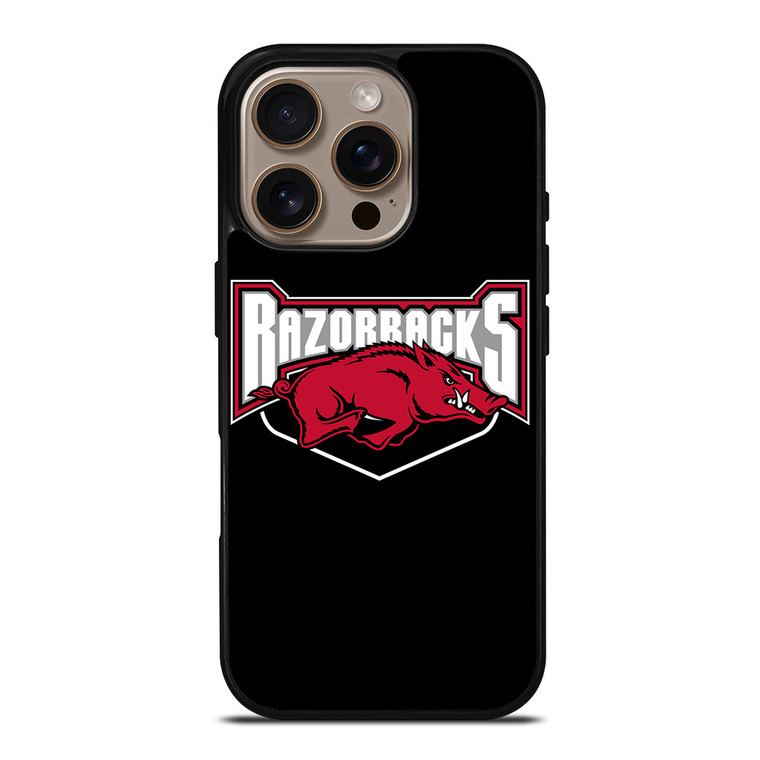 ARKANSAS RAZORBACKS FOOTBALL LOGO 2 iPhone 16 Pro Case Cover