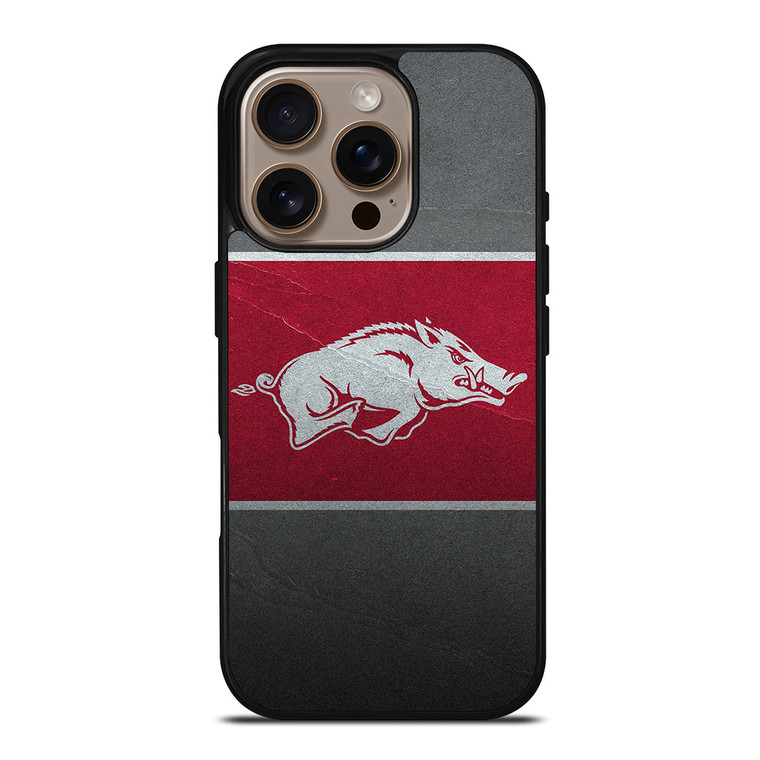 ARKANSAS RAZORBACKS FOOTBALL LOGO iPhone 16 Pro Case Cover