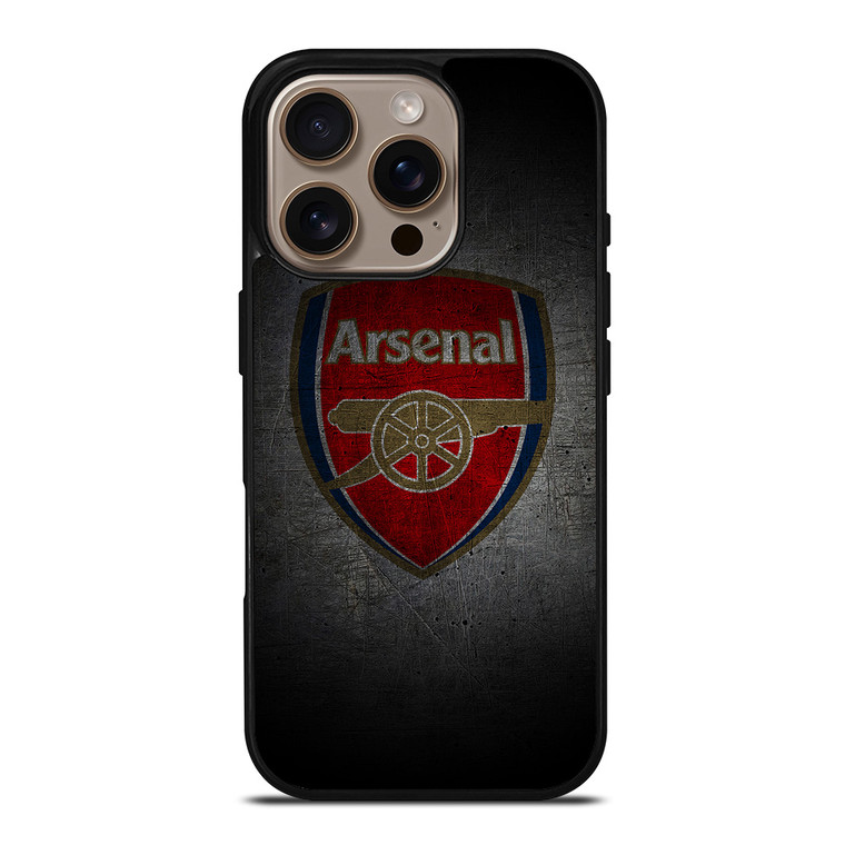 ARSENAL FC GUNNERS GRUNGE LOGO iPhone 16 Pro Case Cover