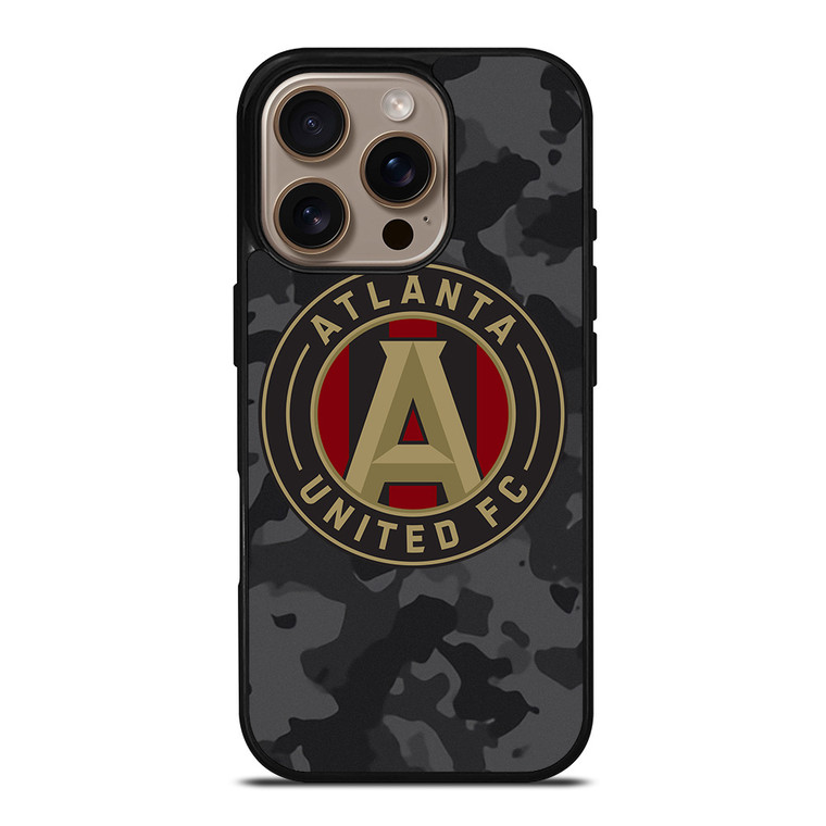 ATLANTA UNITED FC MLS BLACK CAMO iPhone 16 Pro Case Cover