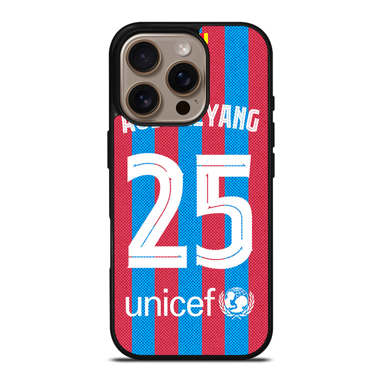 AUBAMEYANG 25 FC BARCELONA 2022 iPhone 16 Pro Case Cover