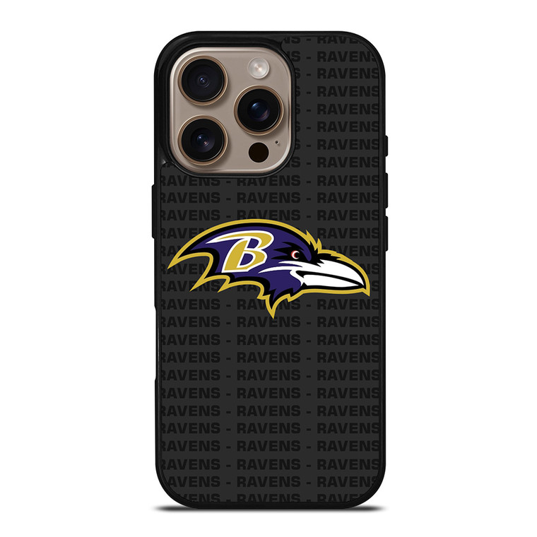 BALTIMORE RAVENS FOOTBALL TEXT iPhone 16 Pro Case Cover