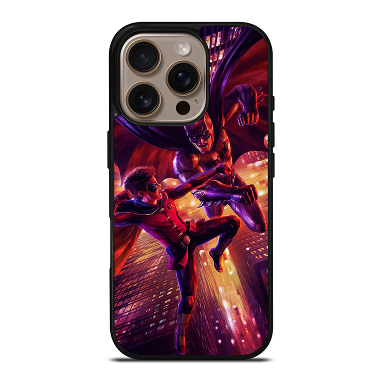 BATMAN AND ROBIN FIGHT iPhone 16 Pro Case Cover