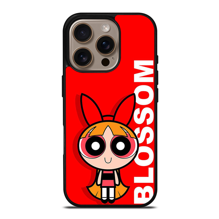 BLOSSOM THE POWERPUFF GIRLS CARTOON iPhone 16 Pro Case Cover