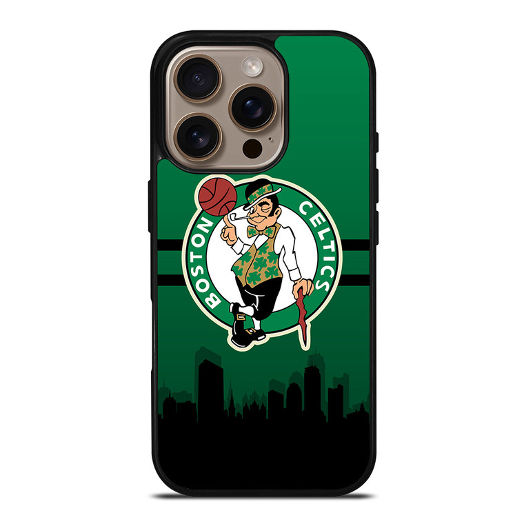 BOSTON CELTICS NBA SKYLINE iPhone 16 Pro Case Cover