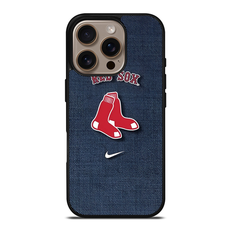 BOSTON RED SOX LOGO BASEBALL NIKE ICON ON JEANS iPhone 16 Pro Case Cover