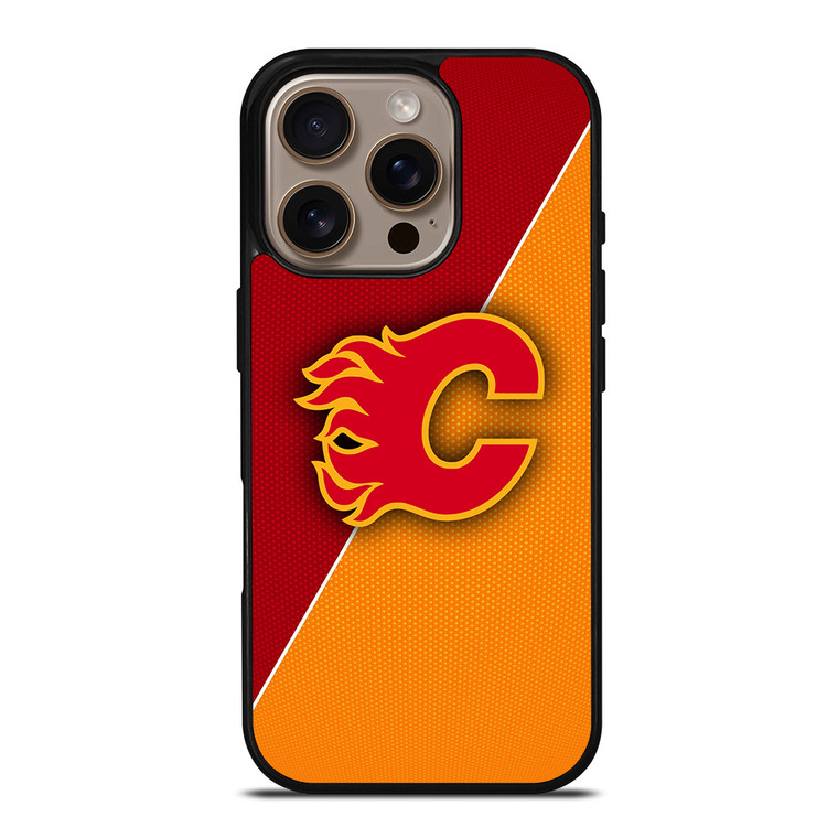 CALGARY FLAMES NHL HOCKEY LOGO iPhone 16 Pro Case Cover