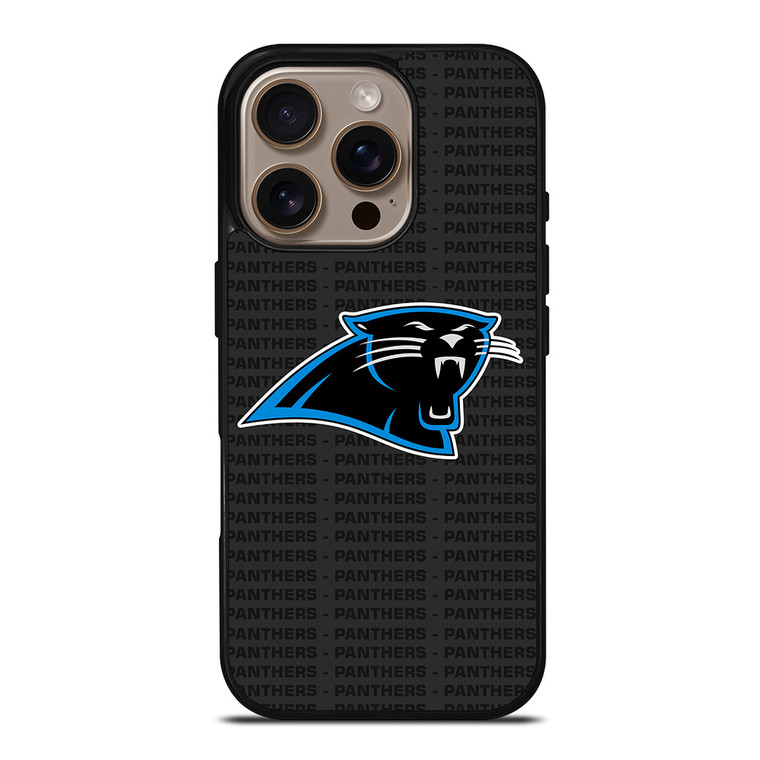 CAROLINA PANTHERS FOOTBALL TEXT iPhone 16 Pro Case Cover
