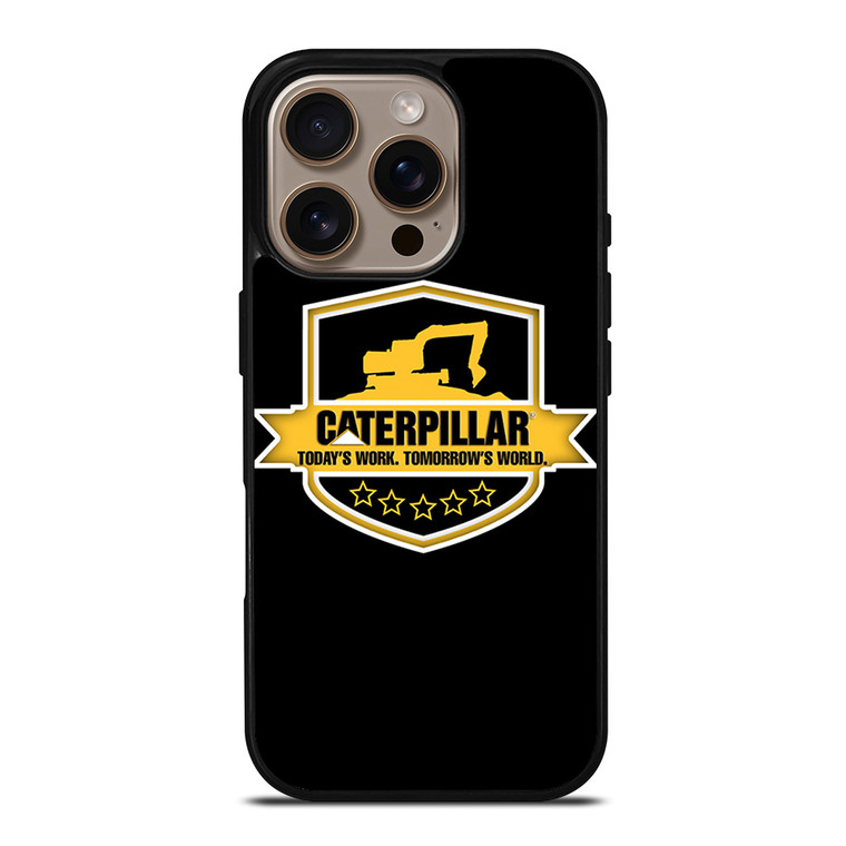 CATERPILLAR TRACTOR LOGO CAT ICON TODAY'S WORK iPhone 16 Pro Case Cover