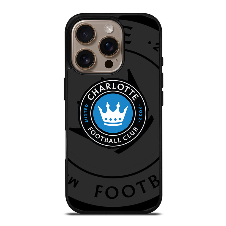 CHARLOTTE FC MLS BLACK iPhone 16 Pro Case Cover