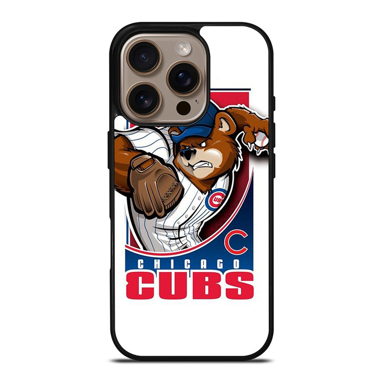 CHICAGO CUBS LOGO BASEBALL TEAM ICON iPhone 16 Pro Case Cover