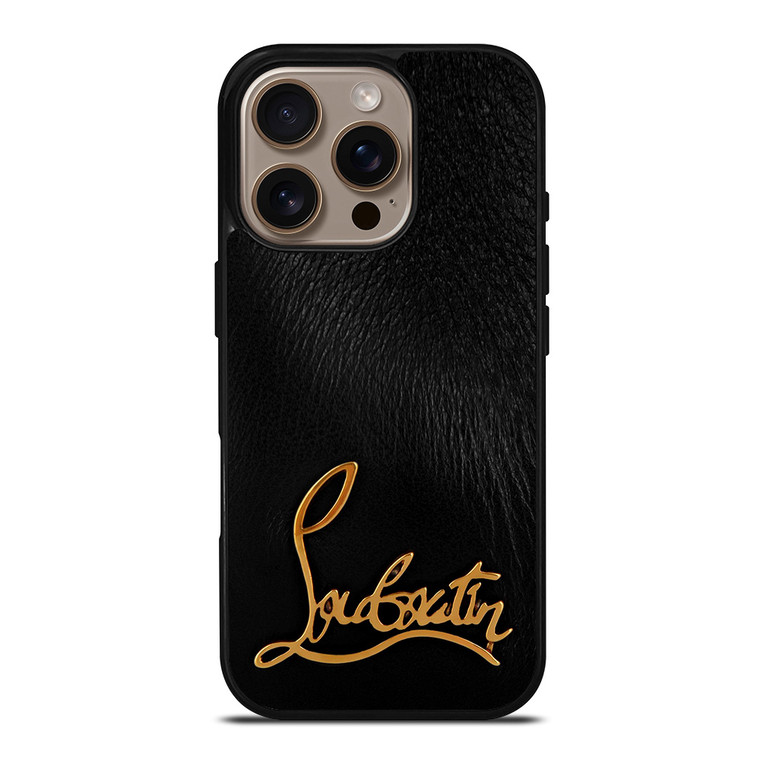 CHRISTAN LOUBOUTIN BLACK iPhone 16 Pro Case Cover