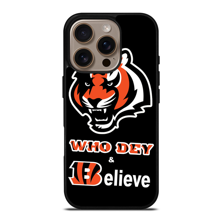 CINCINNATI BENGALS FOOTBALL WHO DEY iPhone 16 Pro Case Cover CINCINNATI BENGALS FOOTBALL WHO DEY iPhone 16 Pro Case Cover
