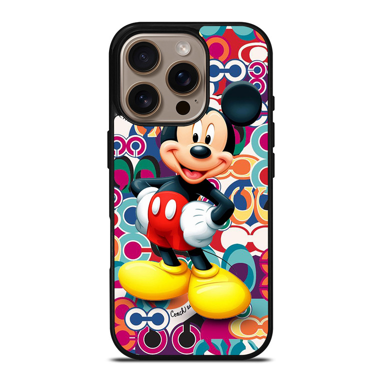 COACH NEW YORK MICKEY MOUSE CUTE iPhone 16 Pro Case Cover