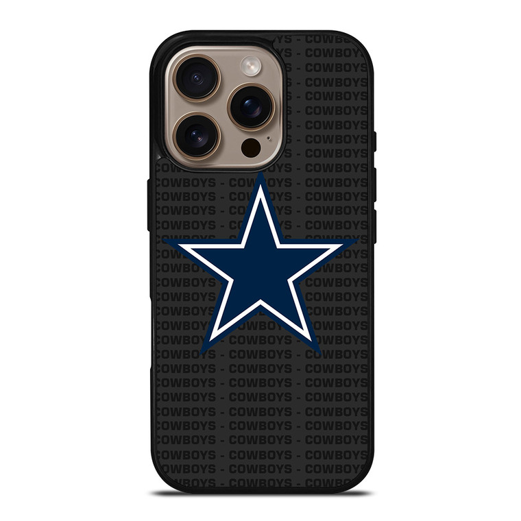 DALLAS COWBOYS FOOTBALL TEXT iPhone 16 Pro Case Cover