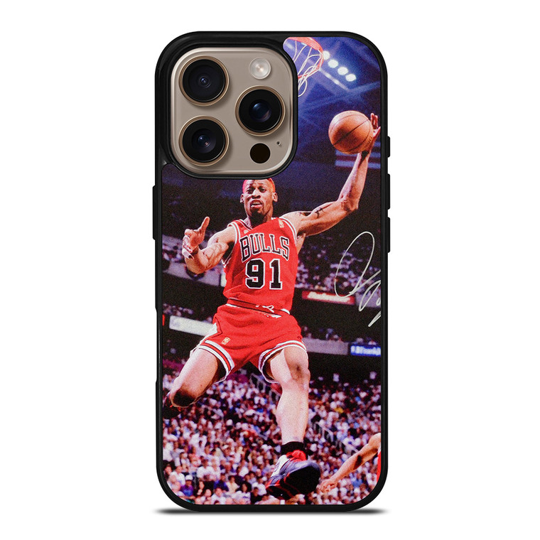 DENNIS RODMAN CHICAGO BULLS NBA iPhone 16 Pro Case Cover