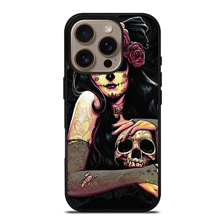 DIA DE LOS MUERTOS ART iPhone 16 Pro Case Cover