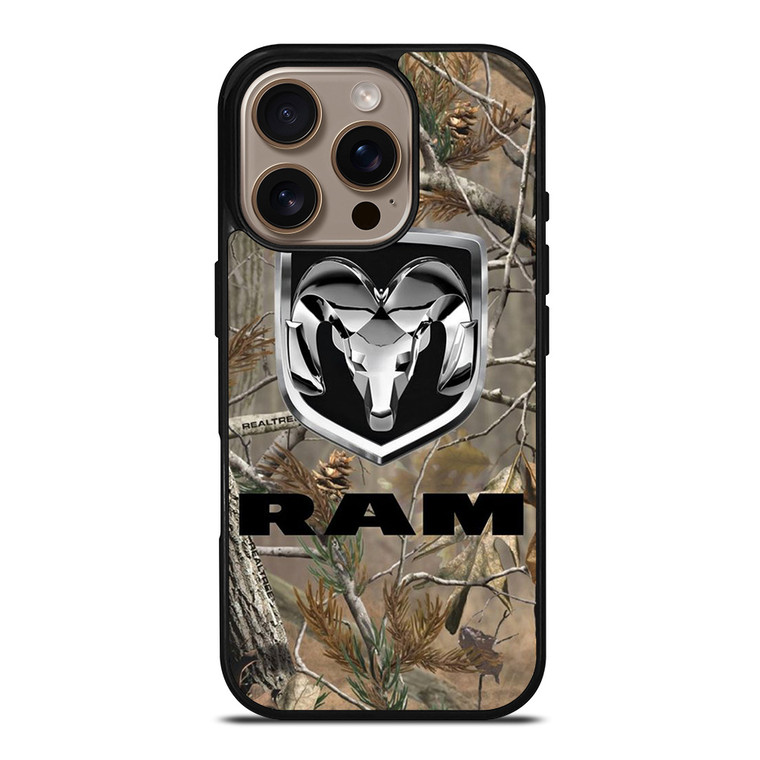 DODGE RAM TRUCK LOGO CAMO iPhone 16 Pro Case Cover
