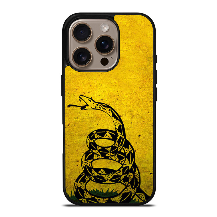 DONT TREAD ON ME GOLD iPhone 16 Pro Case Cover