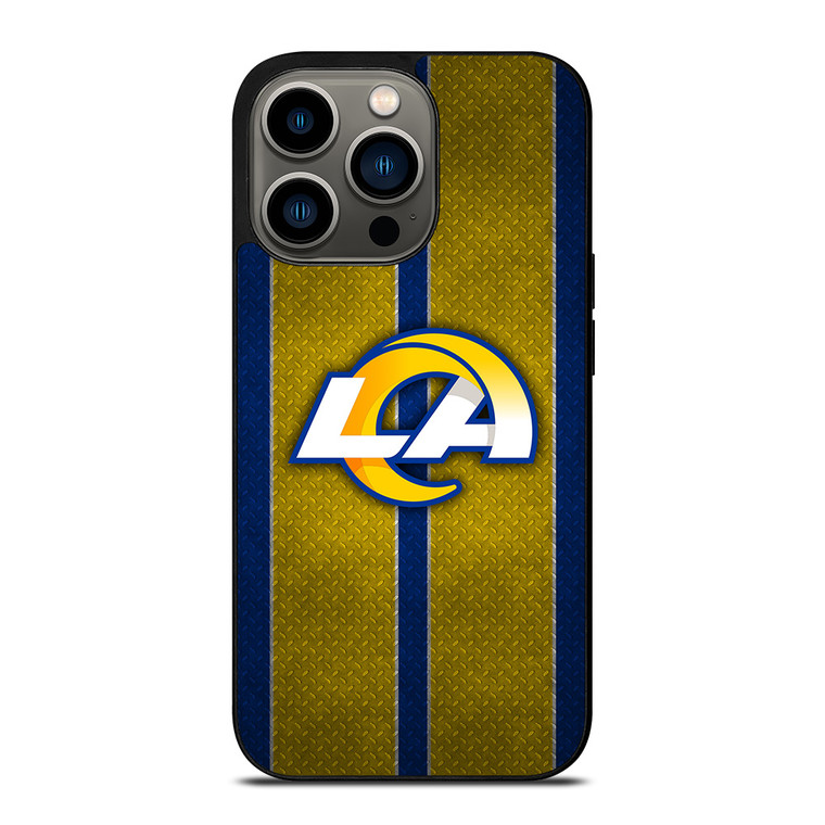 LOS ANGELES RAMS NFL METAL STRIPE iPhone 13 Pro Case Cover LOS ANGELES RAMS NFL METAL STRIPE iPhone 13 Pro Case Cover