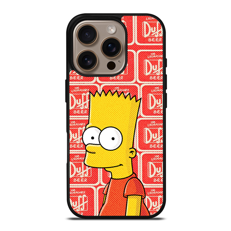 DUFF BEER BART SIMPSONS iPhone 16 Pro Case Cover
