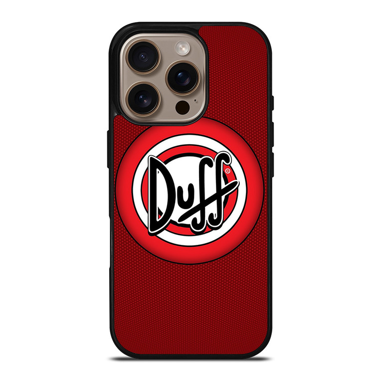 DUFF BEER THE SIMPSONS LOGO iPhone 16 Pro Case Cover