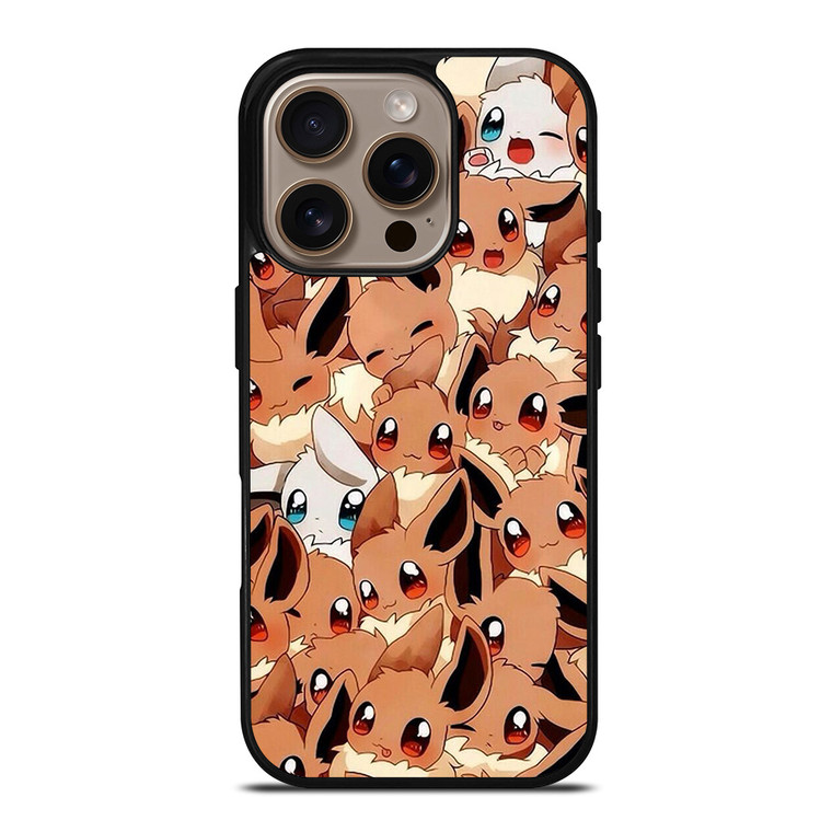 EEVEE POKEMON POCKET MONSTERS COLLAGE iPhone 16 Pro Case Cover
