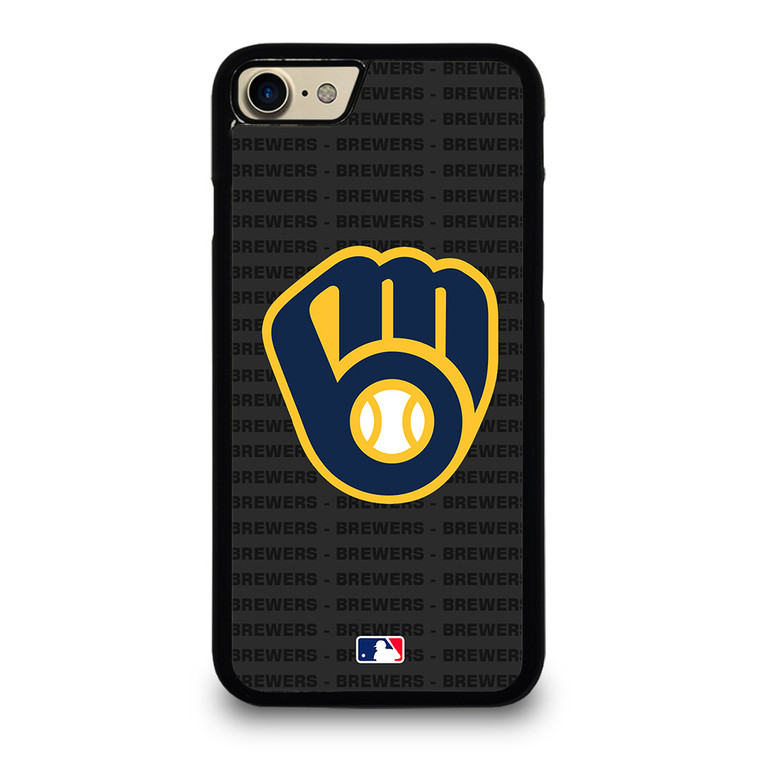 MILWAUKEE BREWERS BASEBALL BLACK iPhone 7 / 8 Case Cover