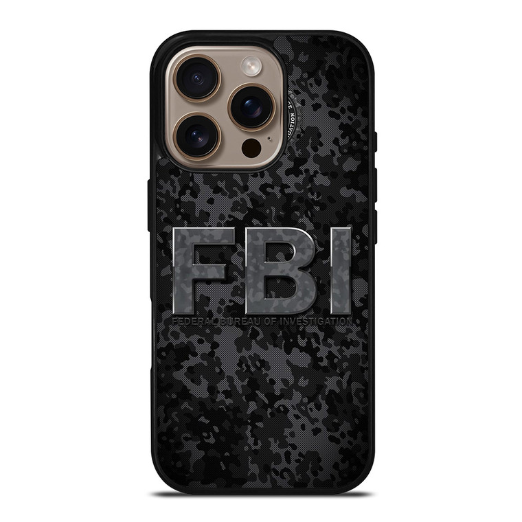 FBI LOGO CAMO iPhone 16 Pro Case Cover