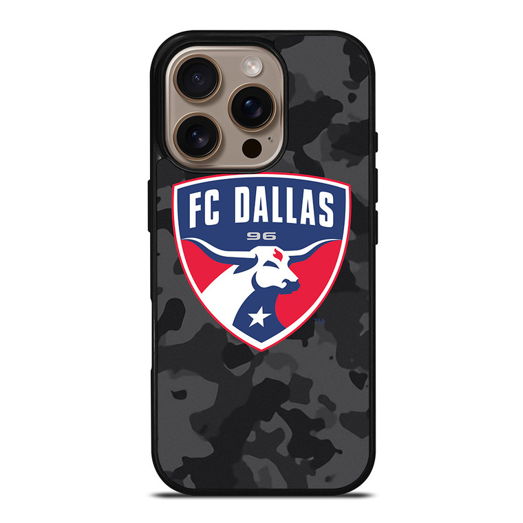 FC DALLAS MLS BLACK CAMO iPhone 16 Pro Case Cover
