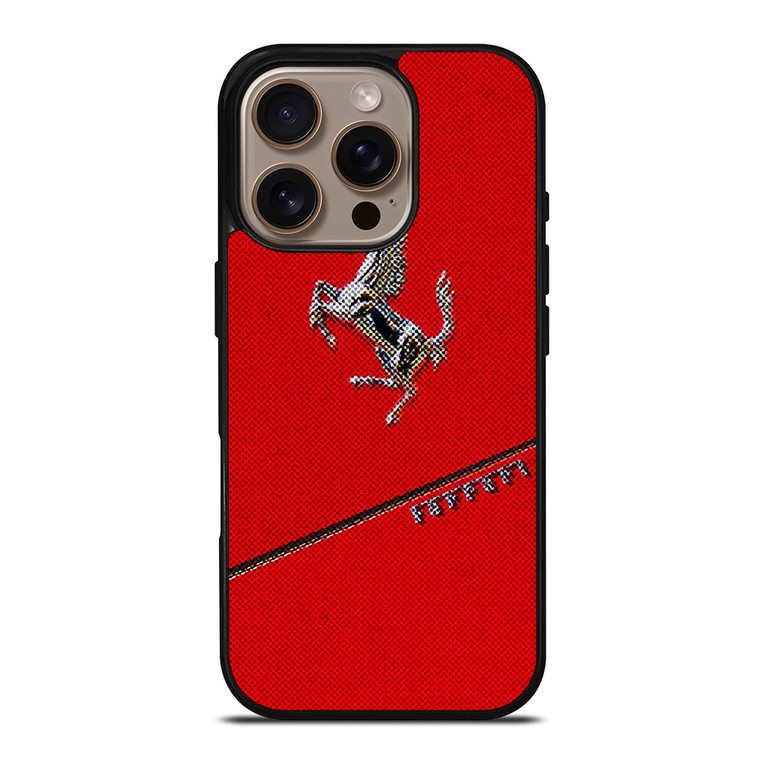 FERRARI RED CAR LOGO iPhone 16 Pro Case Cover