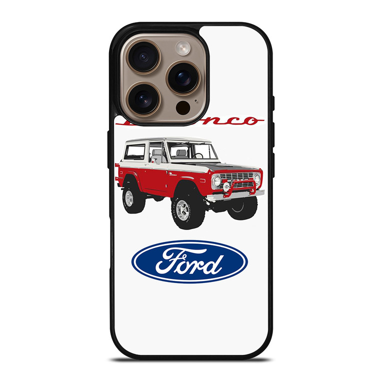 FORD BRONCO CLASSIC iPhone 16 Pro Case Cover