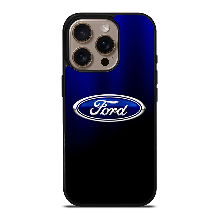 FORD CAR BLUE LOGO iPhone 16 Pro Case Cover