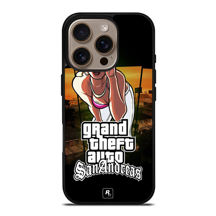 GTA GRAND THEFT AUTO SAN ANDREAS iPhone 16 Pro Case Cover